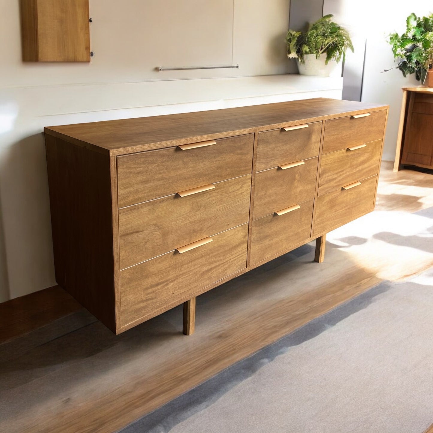 Mid Century Modern Oak Dresser