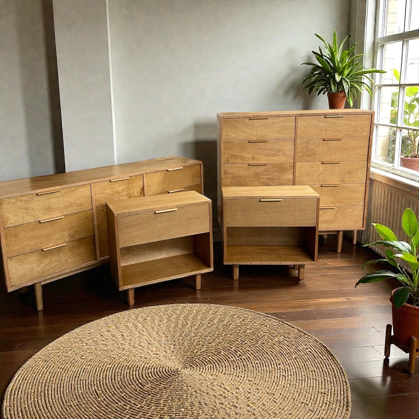 Catalina - Mid Century Four-Piece Bedroom Set